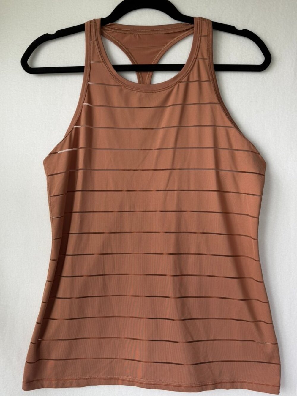 Athleta Tan Racerback Flowy Tank Top